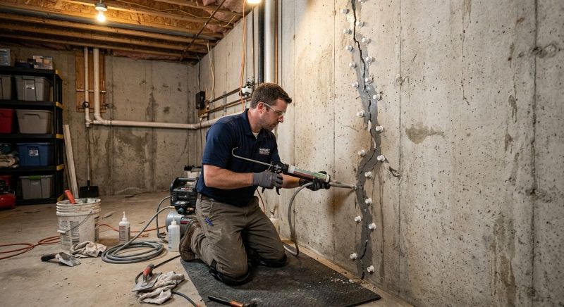 Basement Crack Repair in Arlington, VA