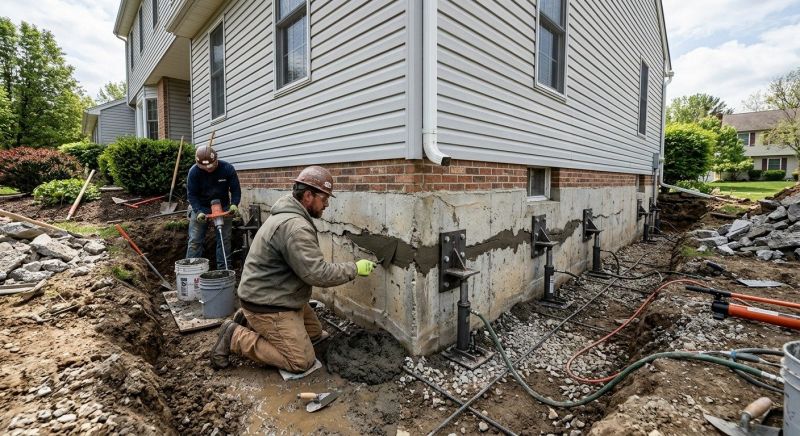 Basement Foundation Repair in Highland, MD
