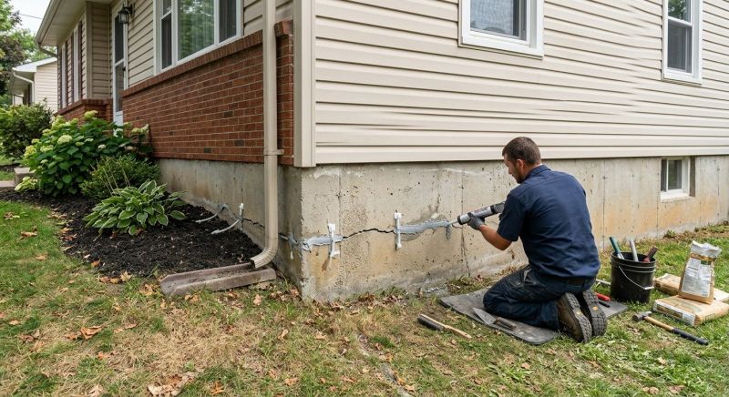 Cracked Foundation Repair in Clinton, MD