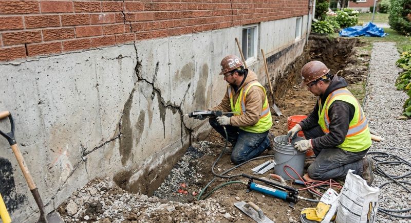 Cracked Foundation Repair in Potomac, MD