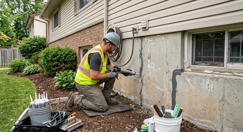 Foundation Crack Sealing in Arlington, VA