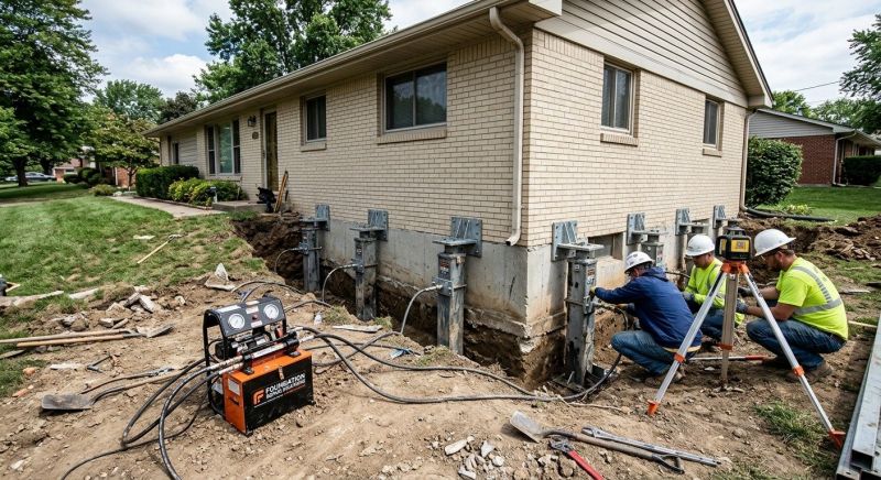 Foundation Pier Leveling in Arlington, VA