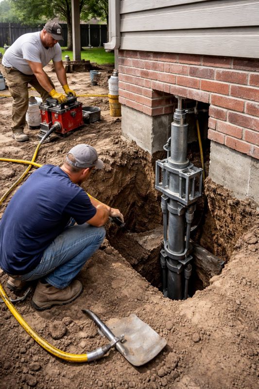 Foundation Pier Repair in Arlington, VA