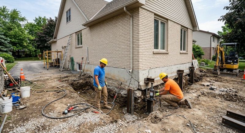Helical Piers Installation in Arlington, VA