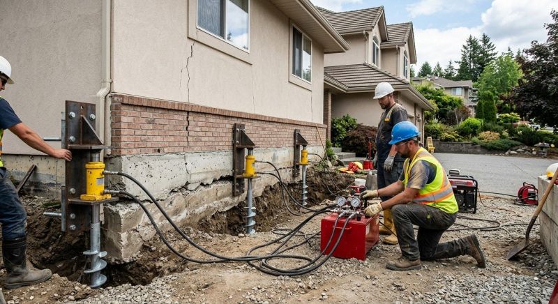 Sinking Foundation Lifting in Arlington, VA