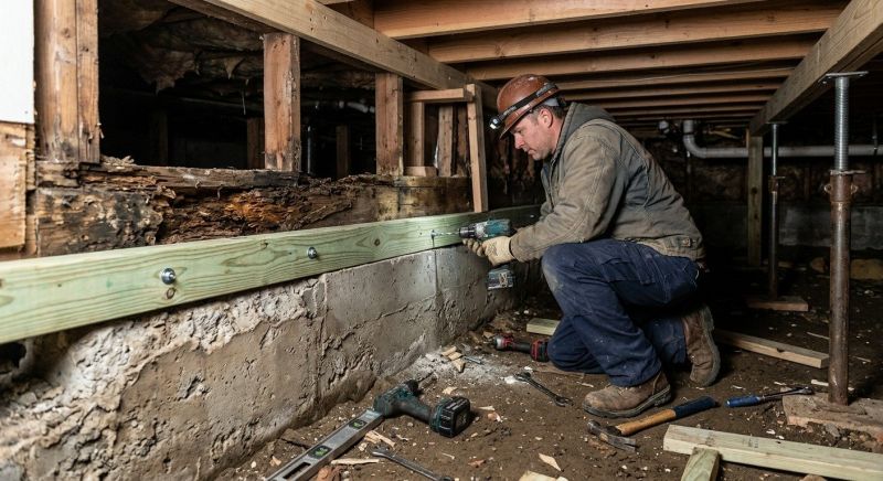 Sinking Foundation Repair in Alexandria, VA