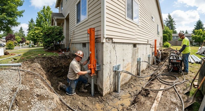 Sinking Foundation Repair in Brandywine, MD