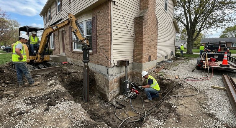 Sinking Foundation Repair in Gaithersburg, MD