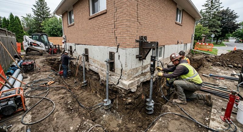 Sinking Foundation Repair in Laurel, MD