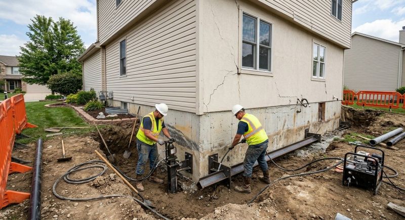 Sinking Foundation Repair in Oxon Hill, MD